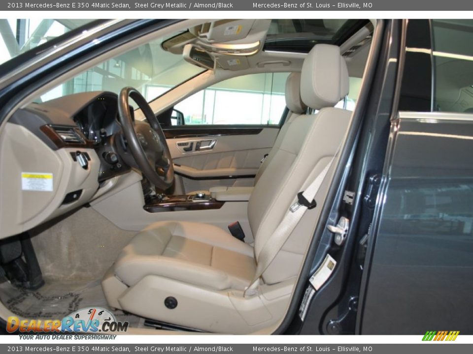 2013 Mercedes-Benz E 350 4Matic Sedan Steel Grey Metallic / Almond/Black Photo #20