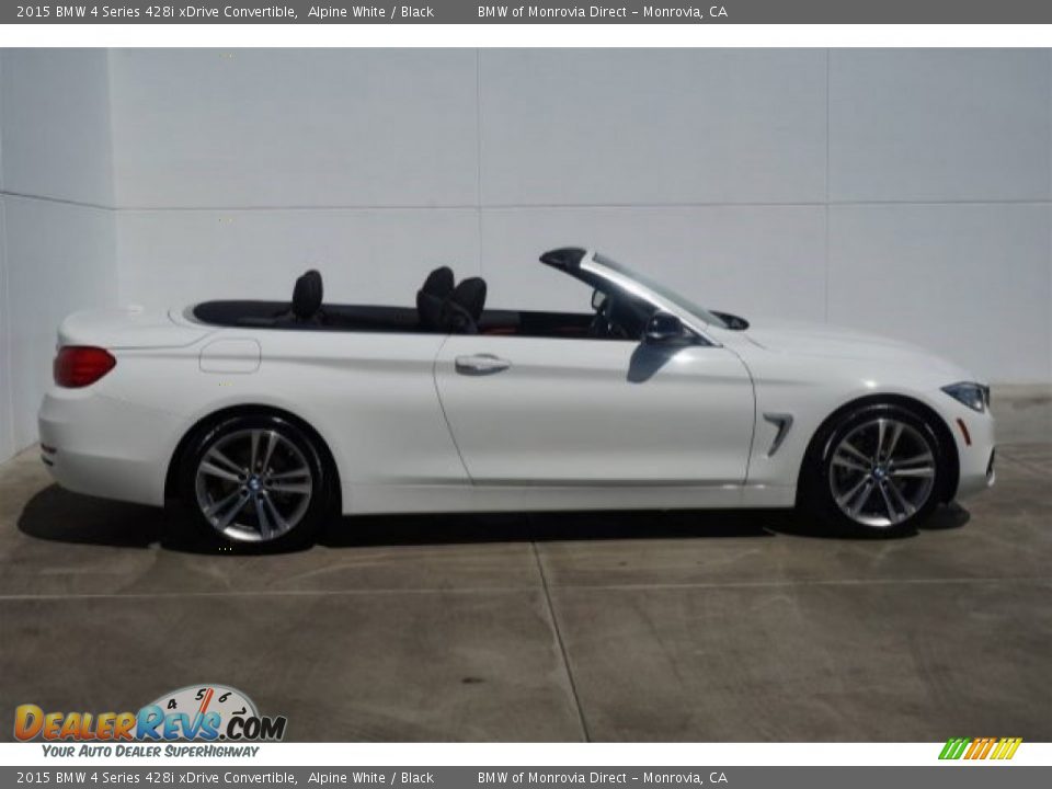 2015 BMW 4 Series 428i xDrive Convertible Alpine White / Black Photo #2