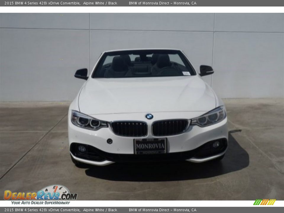 2015 BMW 4 Series 428i xDrive Convertible Alpine White / Black Photo #3