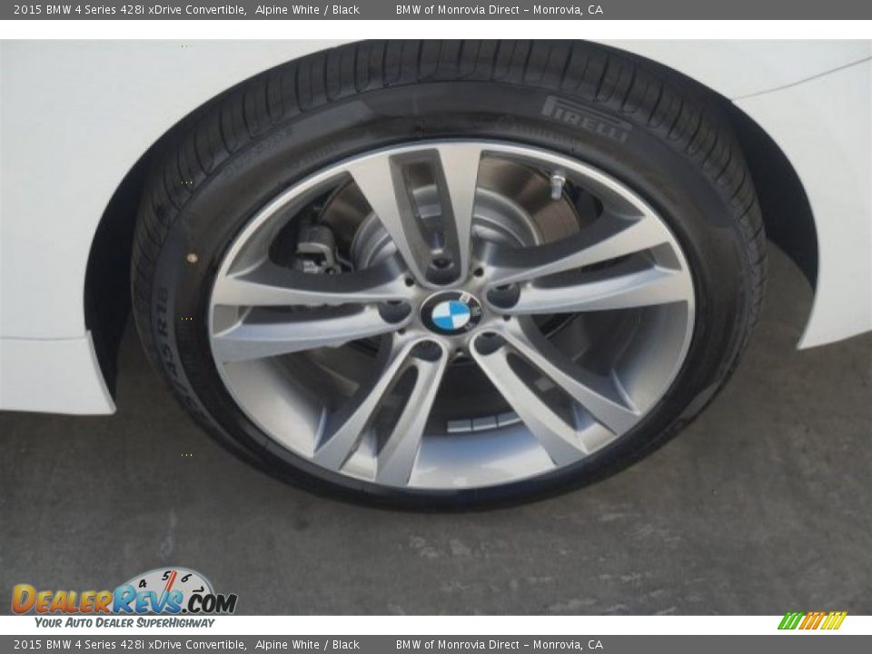 2015 BMW 4 Series 428i xDrive Convertible Alpine White / Black Photo #4