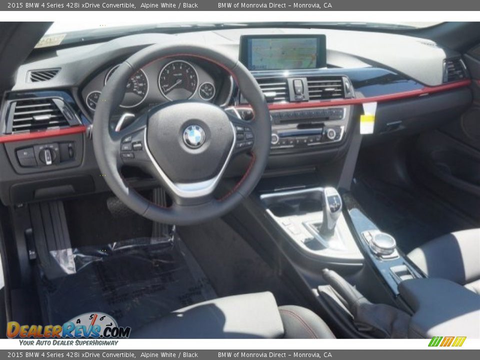 2015 BMW 4 Series 428i xDrive Convertible Alpine White / Black Photo #6