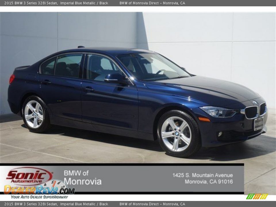 2015 BMW 3 Series 328i Sedan Imperial Blue Metallic / Black Photo #1