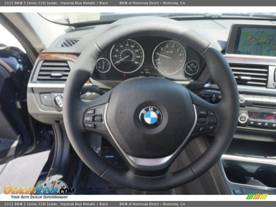 2015 BMW 3 Series 328i Sedan Imperial Blue Metallic / Black Photo #9