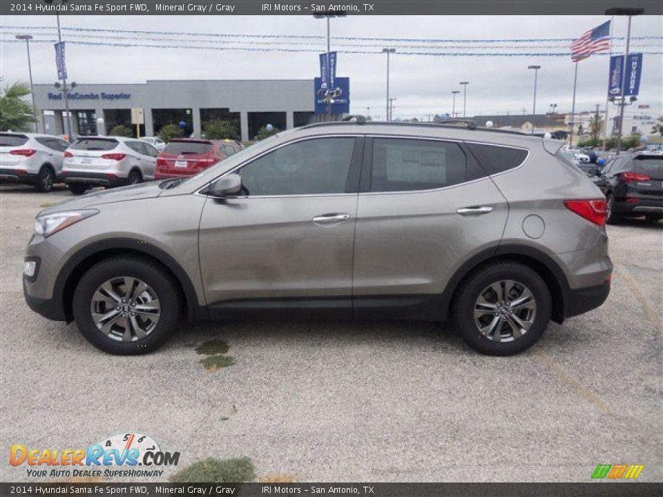 2014 Hyundai Santa Fe Sport FWD Mineral Gray / Gray Photo #3