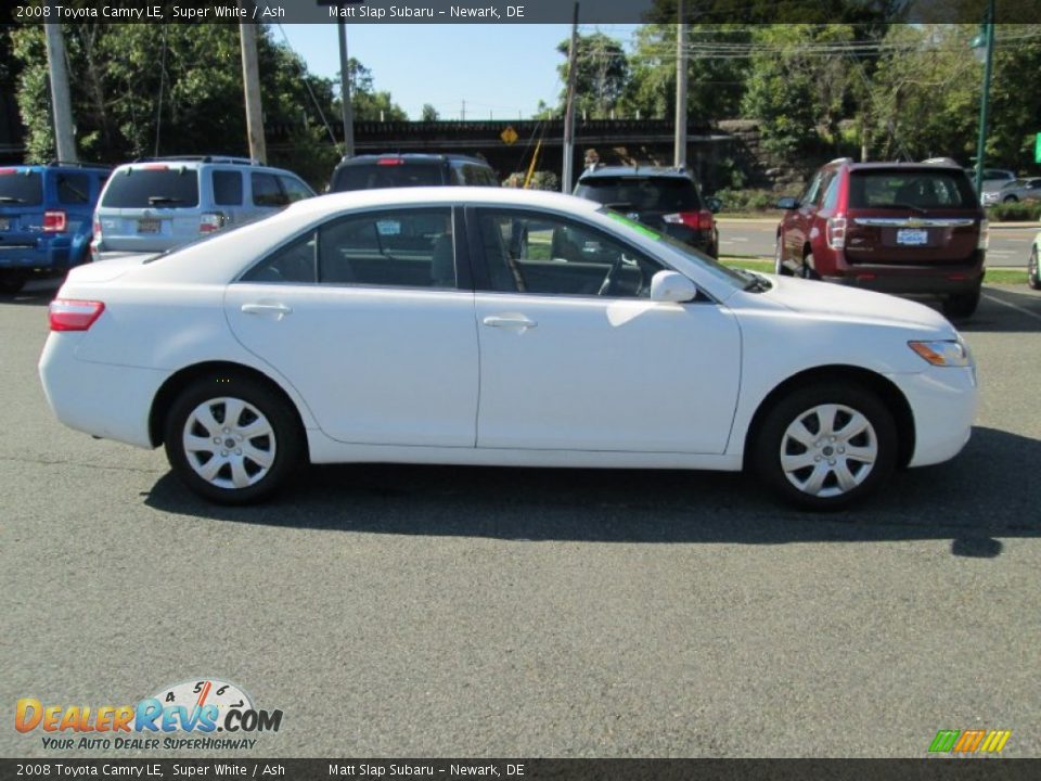 2008 Toyota Camry LE Super White / Ash Photo #5