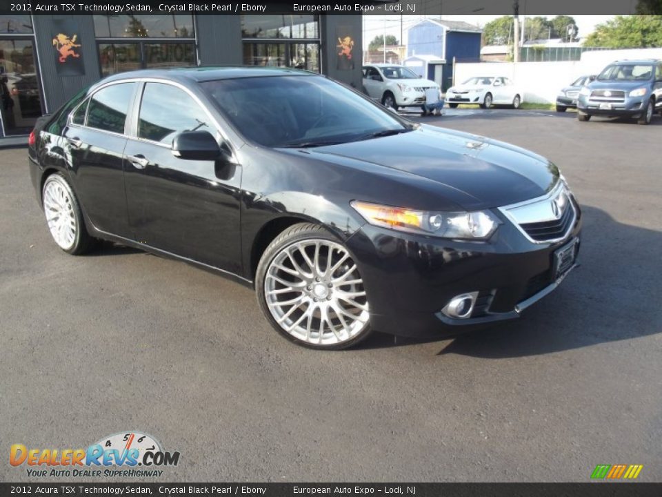 2012 Acura TSX Technology Sedan Crystal Black Pearl / Ebony Photo #2