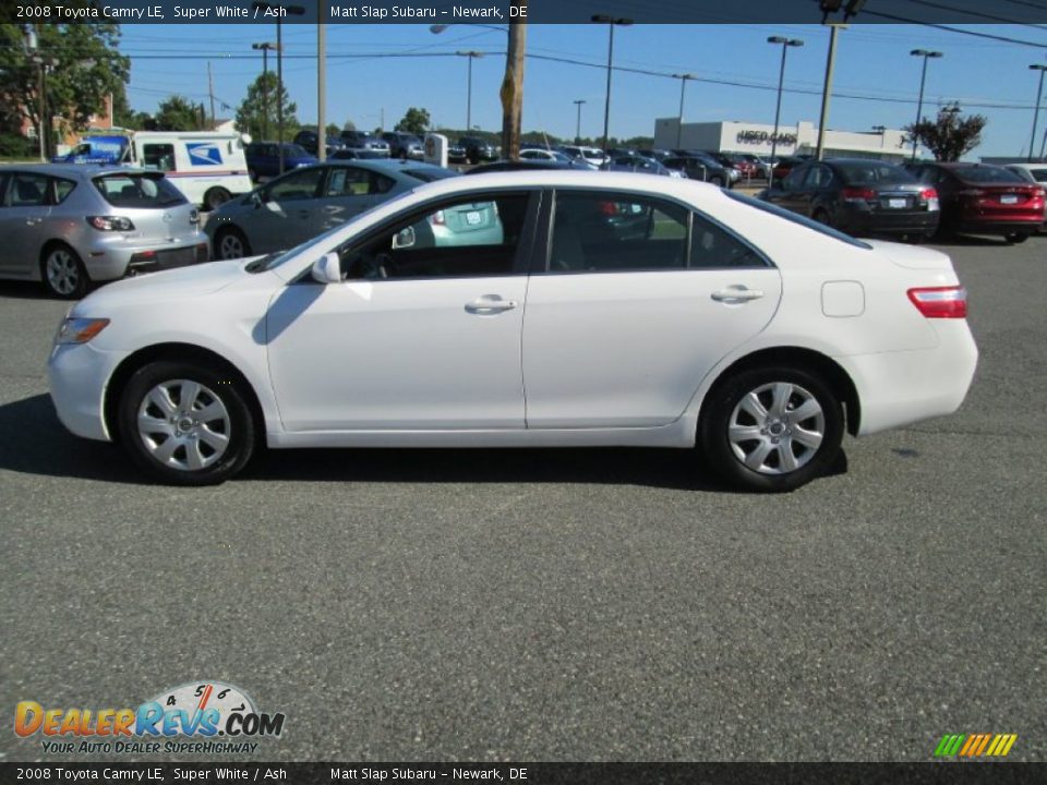2008 Toyota Camry LE Super White / Ash Photo #9