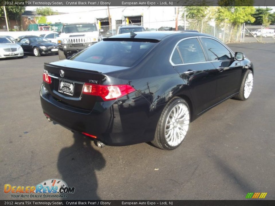 2012 Acura TSX Technology Sedan Crystal Black Pearl / Ebony Photo #4