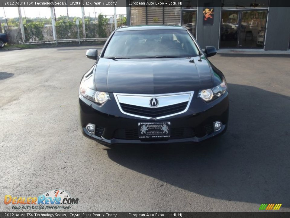 2012 Acura TSX Technology Sedan Crystal Black Pearl / Ebony Photo #7