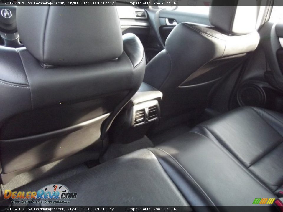 2012 Acura TSX Technology Sedan Crystal Black Pearl / Ebony Photo #11
