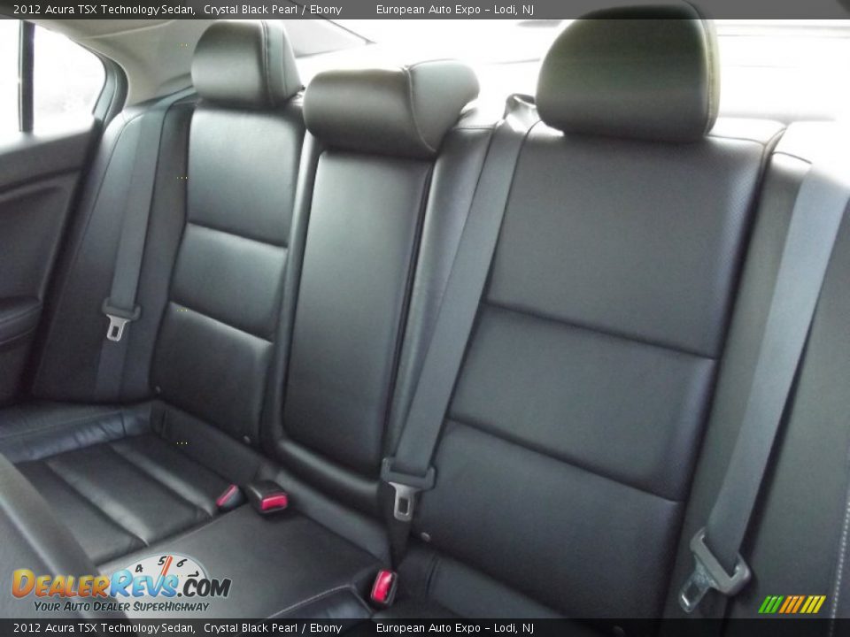 2012 Acura TSX Technology Sedan Crystal Black Pearl / Ebony Photo #12