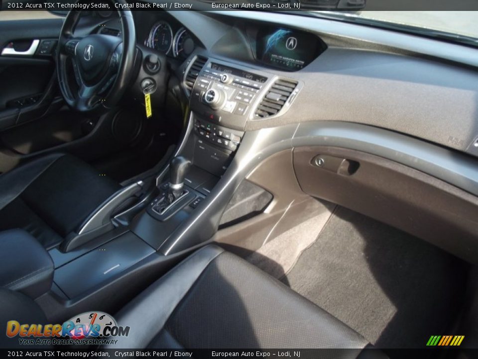 2012 Acura TSX Technology Sedan Crystal Black Pearl / Ebony Photo #15