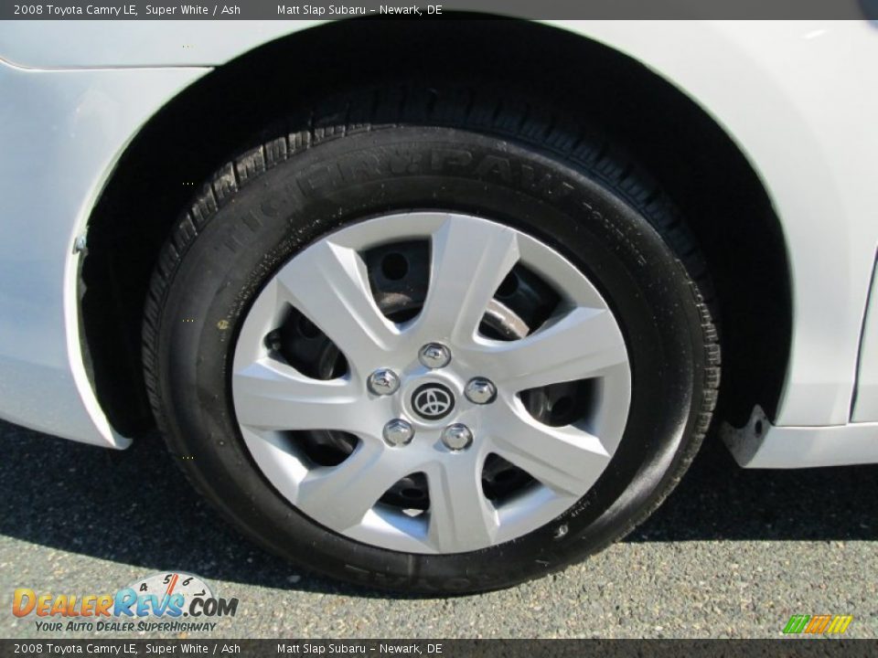 2008 Toyota Camry LE Super White / Ash Photo #21