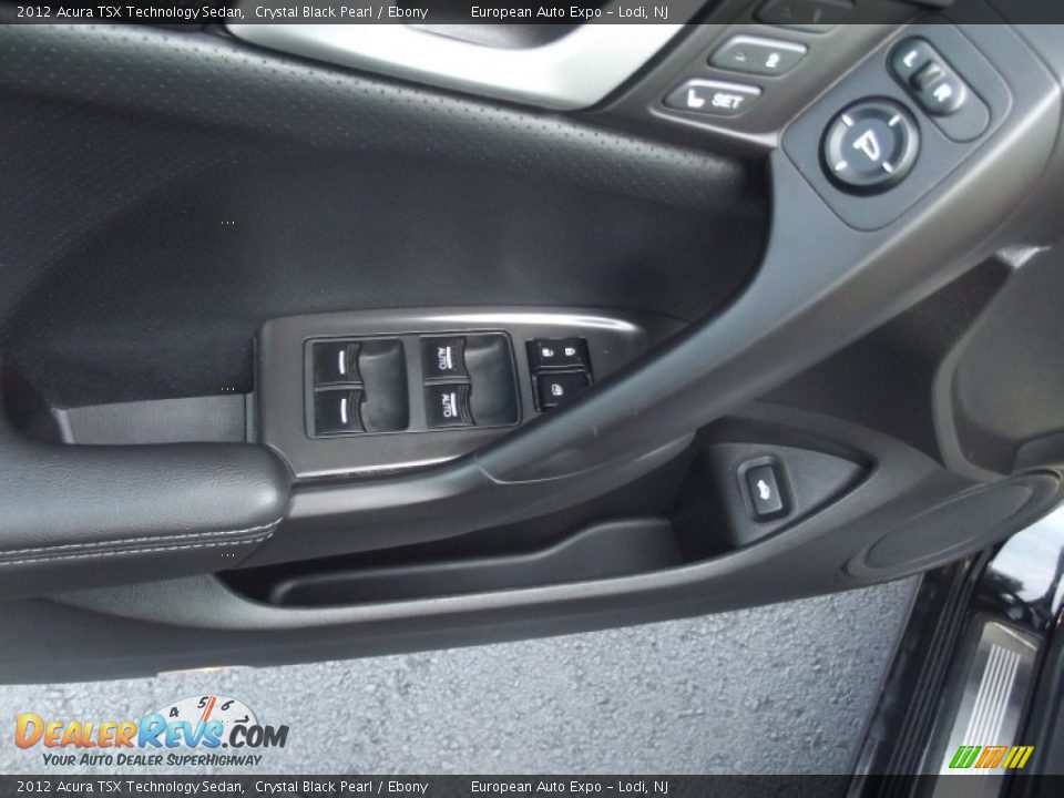 2012 Acura TSX Technology Sedan Crystal Black Pearl / Ebony Photo #18