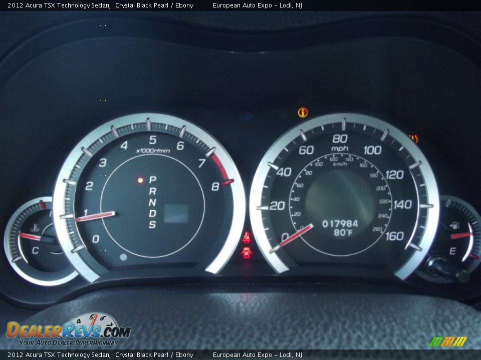 2012 Acura TSX Technology Sedan Crystal Black Pearl / Ebony Photo #22