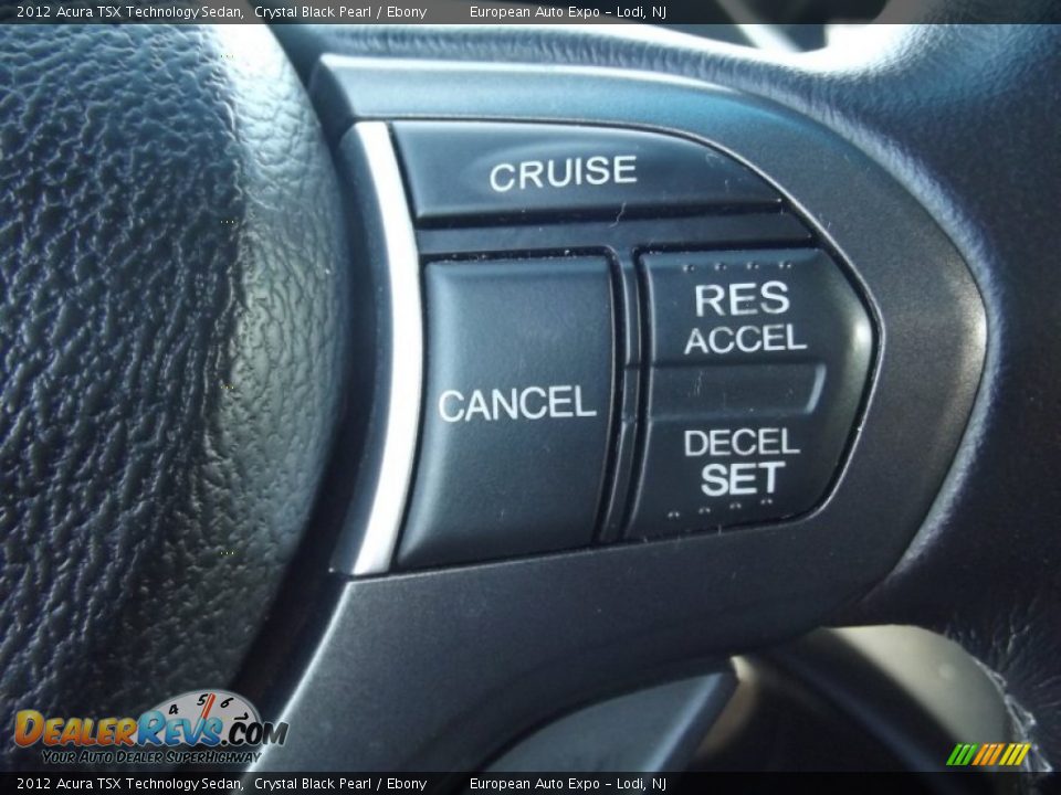 2012 Acura TSX Technology Sedan Crystal Black Pearl / Ebony Photo #24