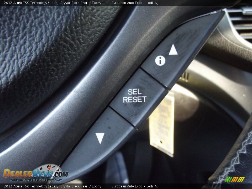 2012 Acura TSX Technology Sedan Crystal Black Pearl / Ebony Photo #25