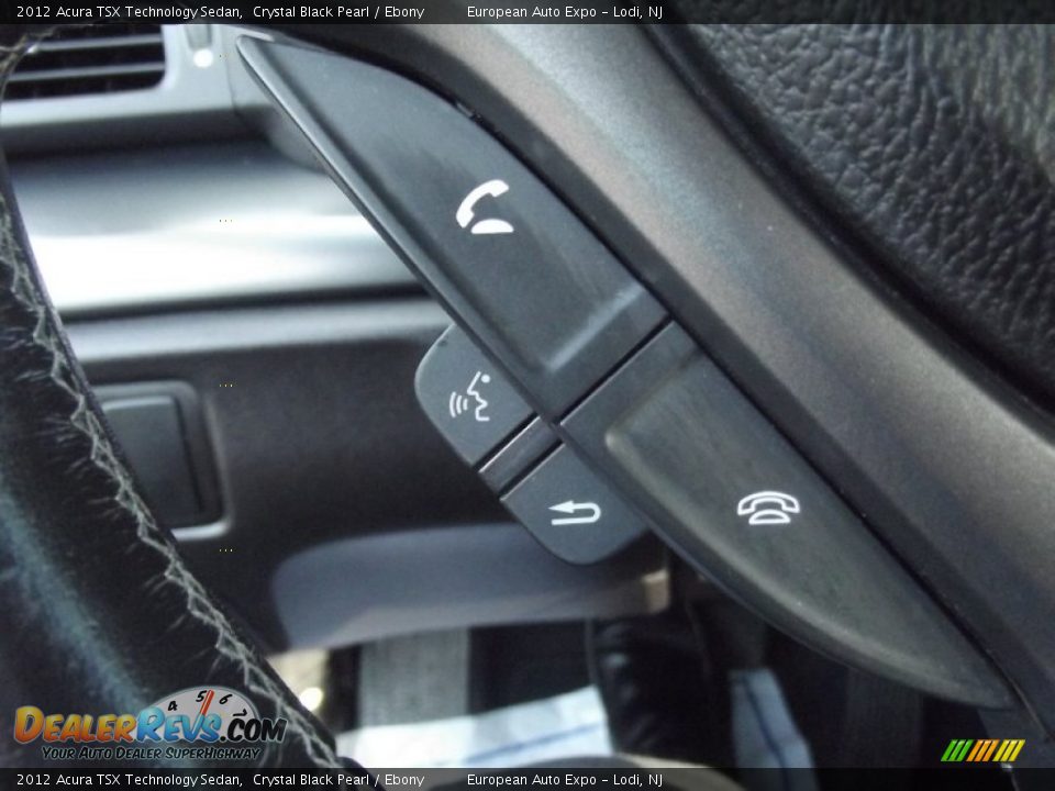 2012 Acura TSX Technology Sedan Crystal Black Pearl / Ebony Photo #26