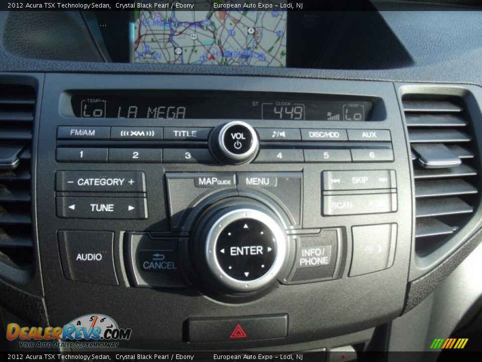 2012 Acura TSX Technology Sedan Crystal Black Pearl / Ebony Photo #29