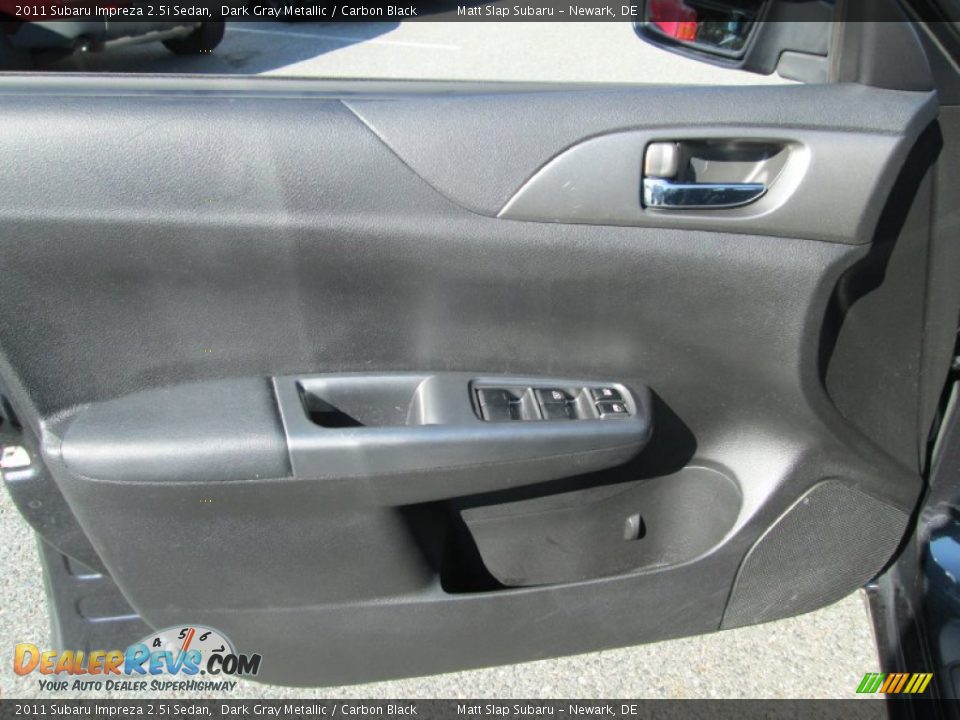 2011 Subaru Impreza 2.5i Sedan Dark Gray Metallic / Carbon Black Photo #12