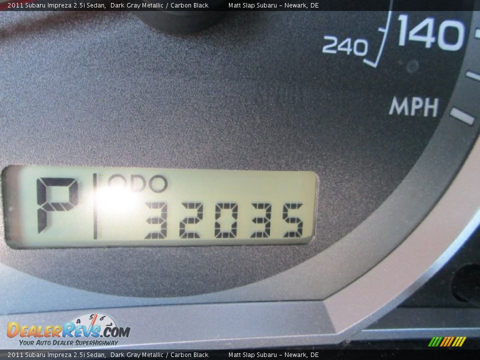 2011 Subaru Impreza 2.5i Sedan Dark Gray Metallic / Carbon Black Photo #27