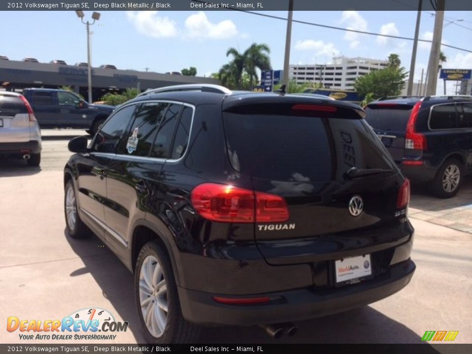 2012 Volkswagen Tiguan SE Deep Black Metallic / Black Photo #3
