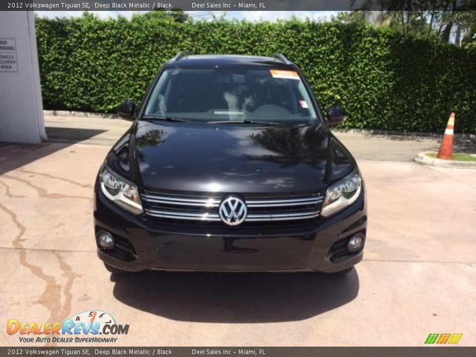 2012 Volkswagen Tiguan SE Deep Black Metallic / Black Photo #8