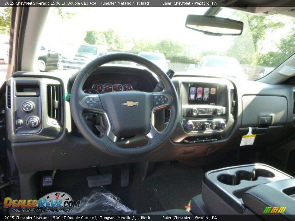 2015 Chevrolet Silverado 1500 LT Double Cab 4x4 Tungsten Metallic / Jet Black Photo #12