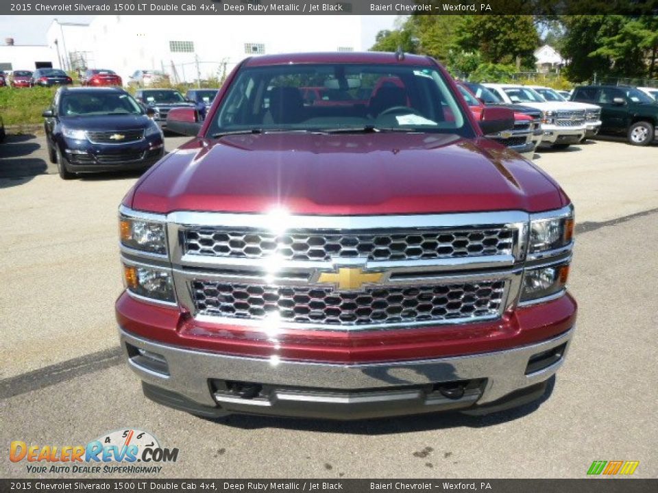 2015 Chevrolet Silverado 1500 LT Double Cab 4x4 Deep Ruby Metallic / Jet Black Photo #3