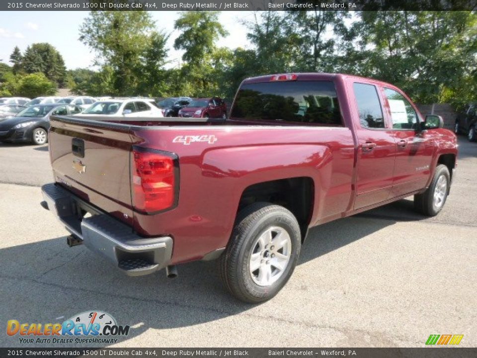 2015 Chevrolet Silverado 1500 LT Double Cab 4x4 Deep Ruby Metallic / Jet Black Photo #6