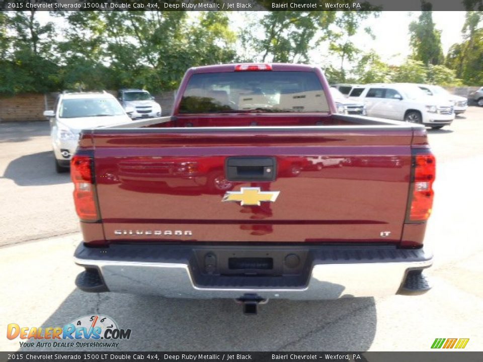 2015 Chevrolet Silverado 1500 LT Double Cab 4x4 Deep Ruby Metallic / Jet Black Photo #7