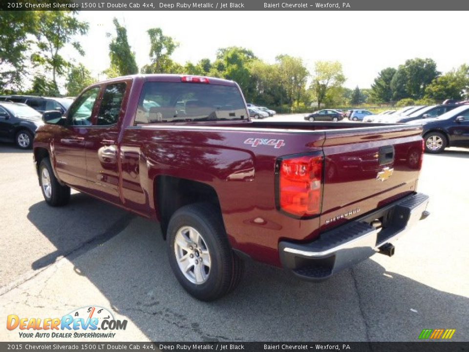 2015 Chevrolet Silverado 1500 LT Double Cab 4x4 Deep Ruby Metallic / Jet Black Photo #8