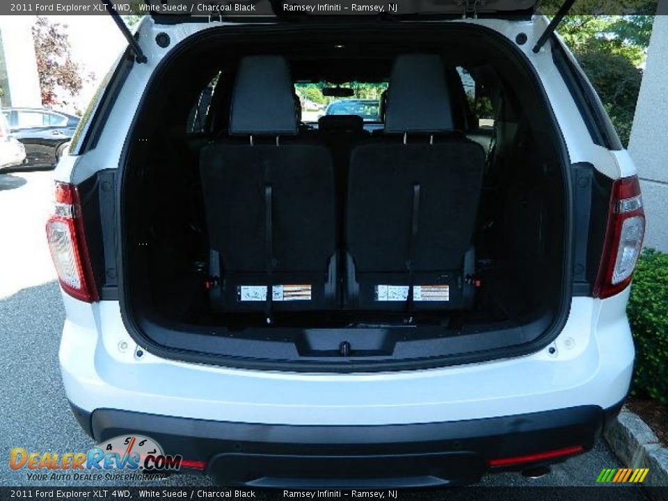 2011 Ford Explorer XLT 4WD White Suede / Charcoal Black Photo #7