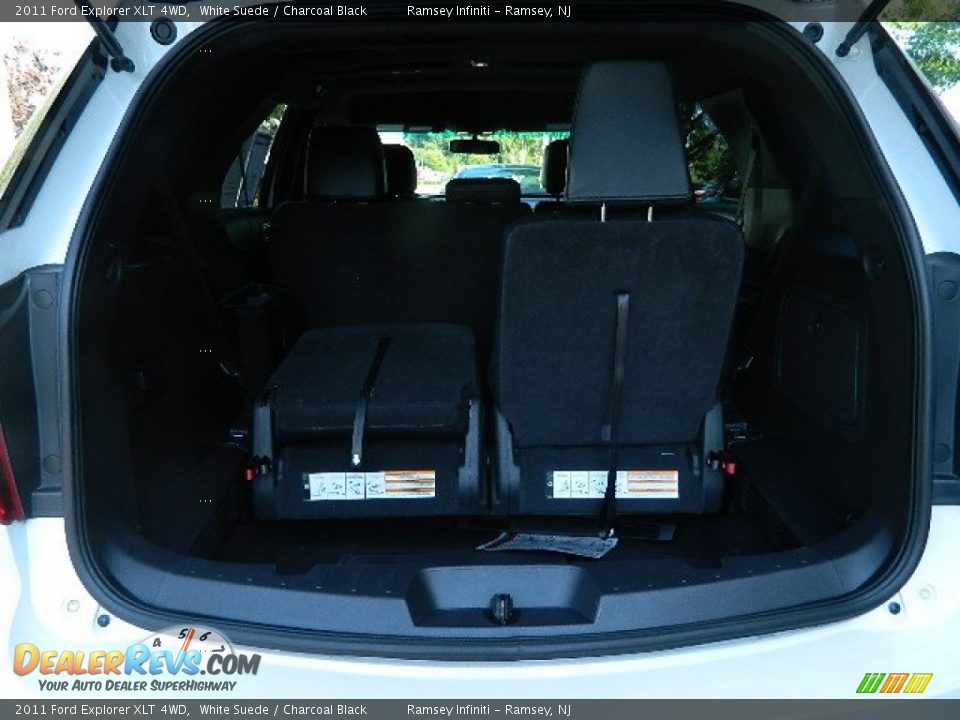 2011 Ford Explorer XLT 4WD White Suede / Charcoal Black Photo #8