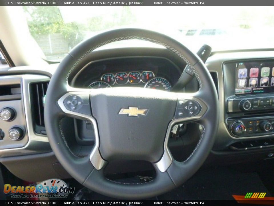 2015 Chevrolet Silverado 1500 LT Double Cab 4x4 Steering Wheel Photo #19