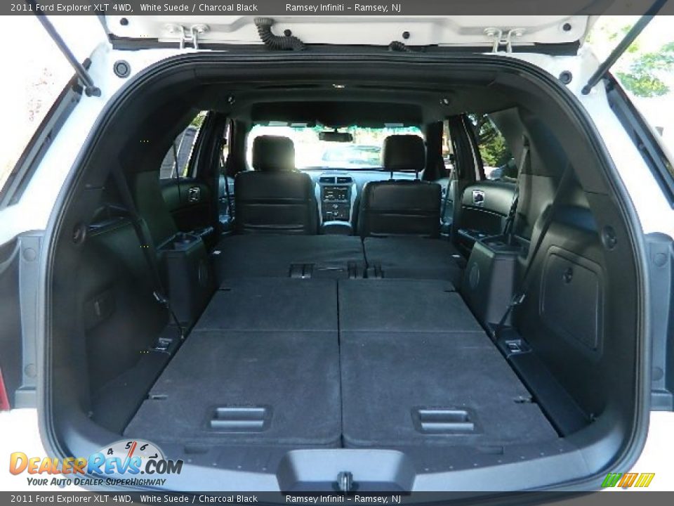 2011 Ford Explorer XLT 4WD White Suede / Charcoal Black Photo #12