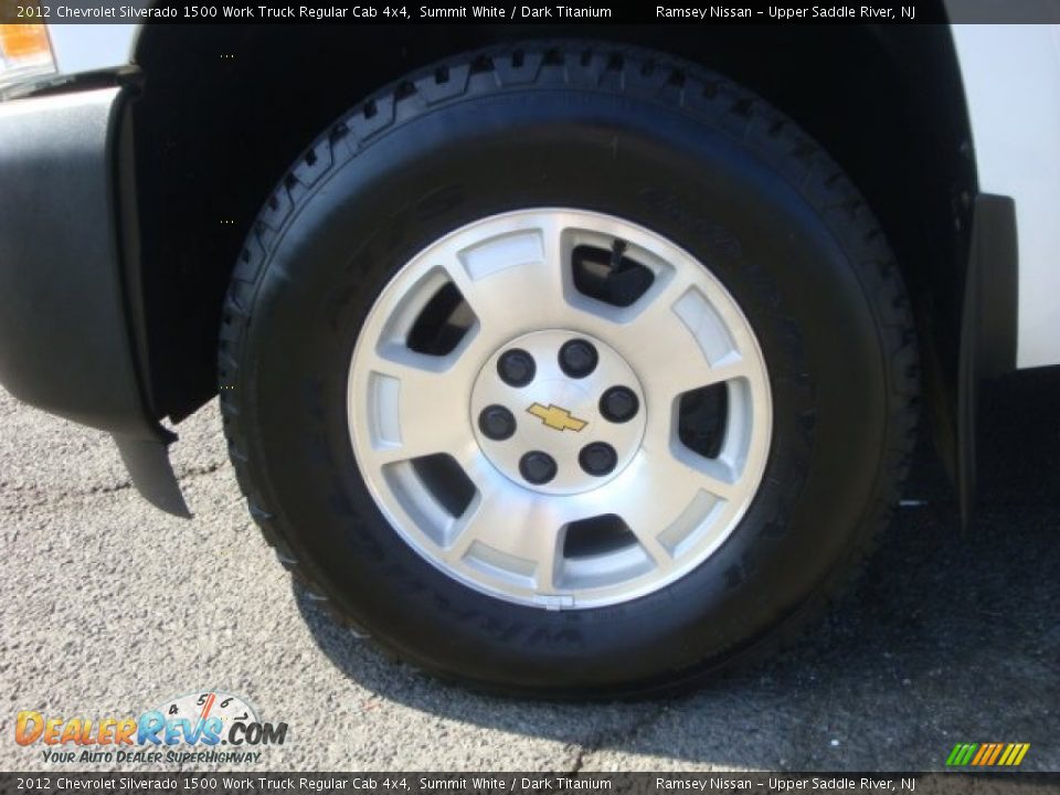 2012 Chevrolet Silverado 1500 Work Truck Regular Cab 4x4 Summit White / Dark Titanium Photo #10