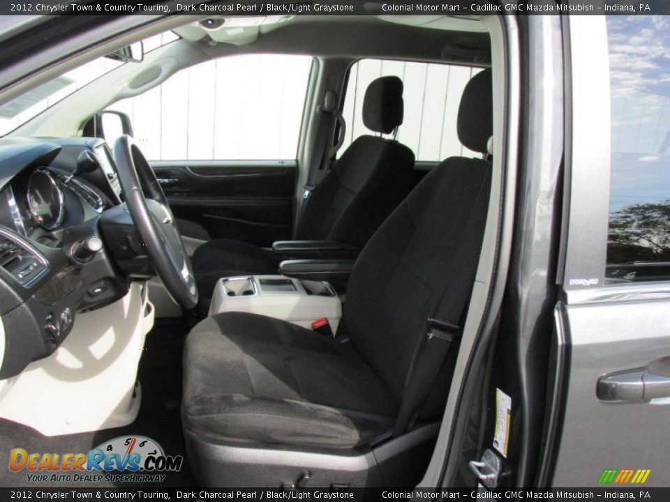 2012 Chrysler Town & Country Touring Dark Charcoal Pearl / Black/Light Graystone Photo #12
