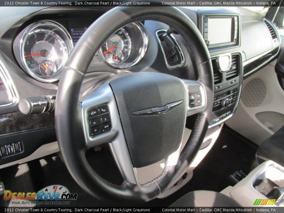2012 Chrysler Town & Country Touring Dark Charcoal Pearl / Black/Light Graystone Photo #15