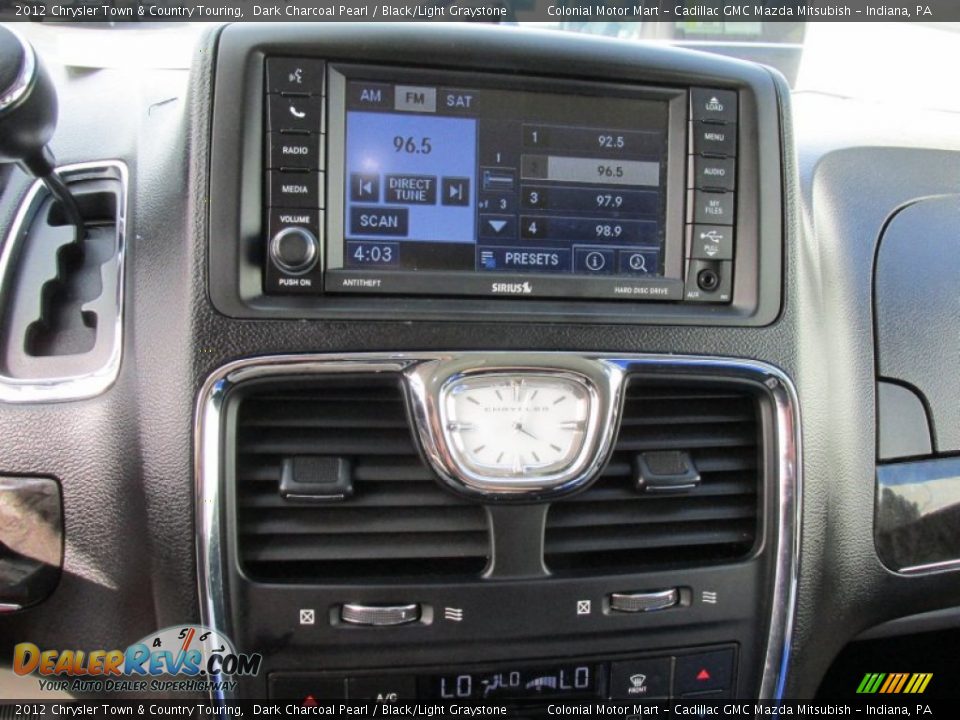 2012 Chrysler Town & Country Touring Dark Charcoal Pearl / Black/Light Graystone Photo #16