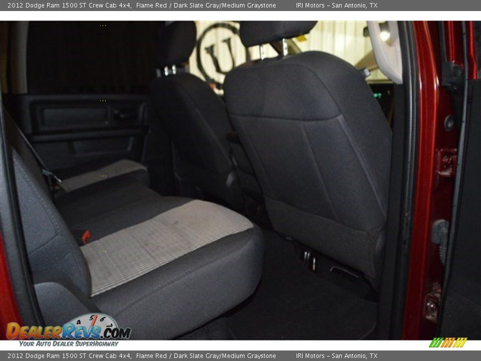 2012 Dodge Ram 1500 ST Crew Cab 4x4 Flame Red / Dark Slate Gray/Medium Graystone Photo #20
