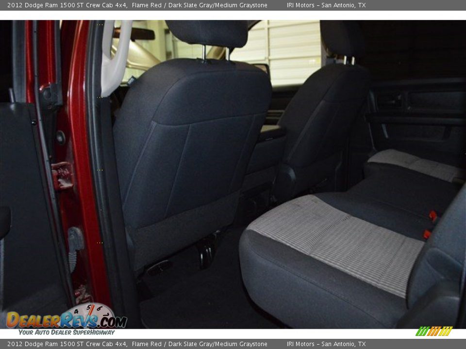 2012 Dodge Ram 1500 ST Crew Cab 4x4 Flame Red / Dark Slate Gray/Medium Graystone Photo #23