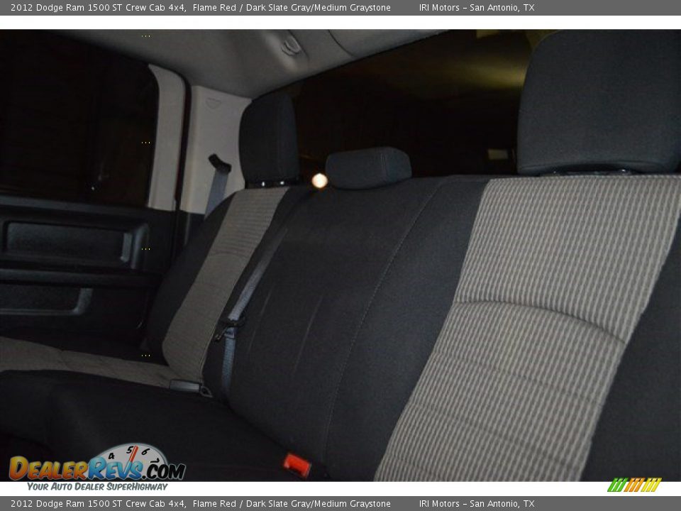 2012 Dodge Ram 1500 ST Crew Cab 4x4 Flame Red / Dark Slate Gray/Medium Graystone Photo #24
