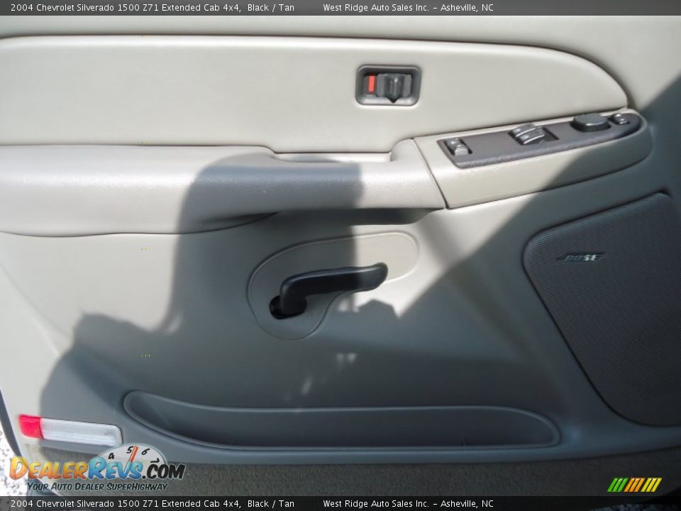 2004 Chevrolet Silverado 1500 Z71 Extended Cab 4x4 Black / Tan Photo #10