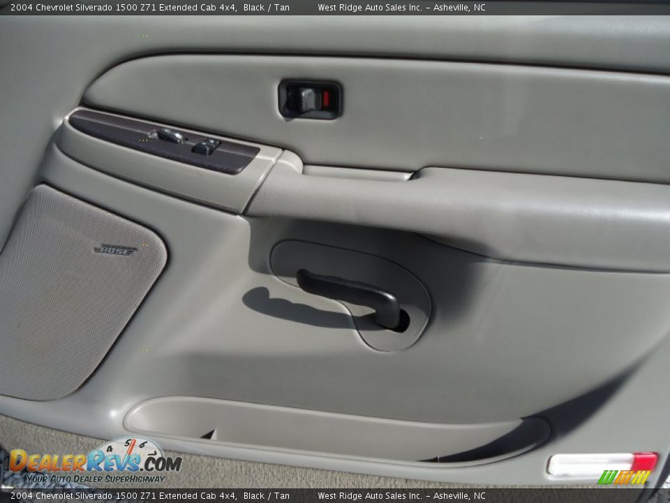 2004 Chevrolet Silverado 1500 Z71 Extended Cab 4x4 Black / Tan Photo #22