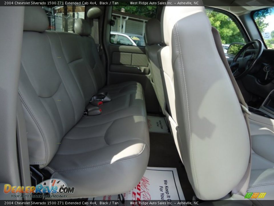 2004 Chevrolet Silverado 1500 Z71 Extended Cab 4x4 Black / Tan Photo #26