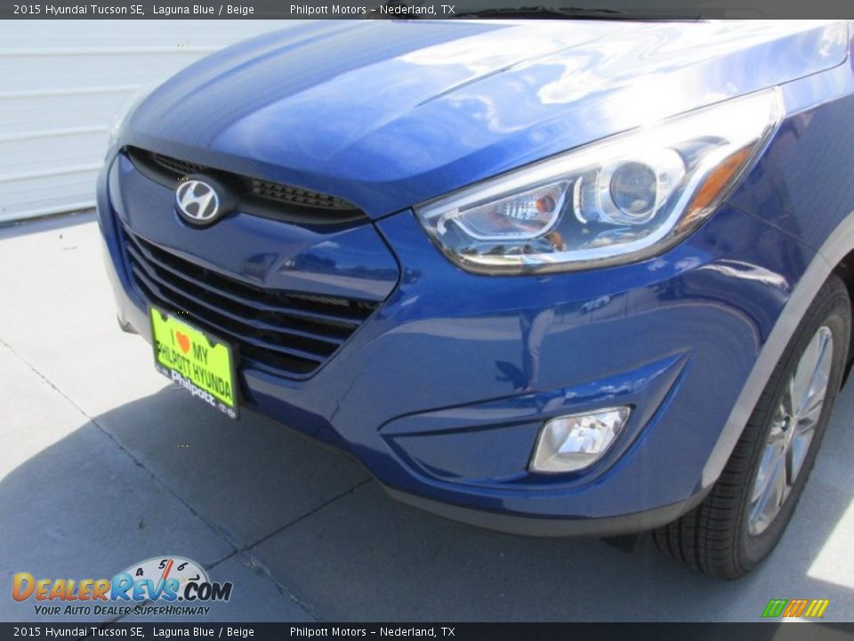 2015 Hyundai Tucson SE Laguna Blue / Beige Photo #10