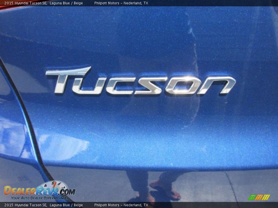 2015 Hyundai Tucson SE Laguna Blue / Beige Photo #14