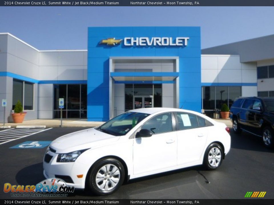 2014 Chevrolet Cruze LS Summit White / Jet Black/Medium Titanium Photo #1