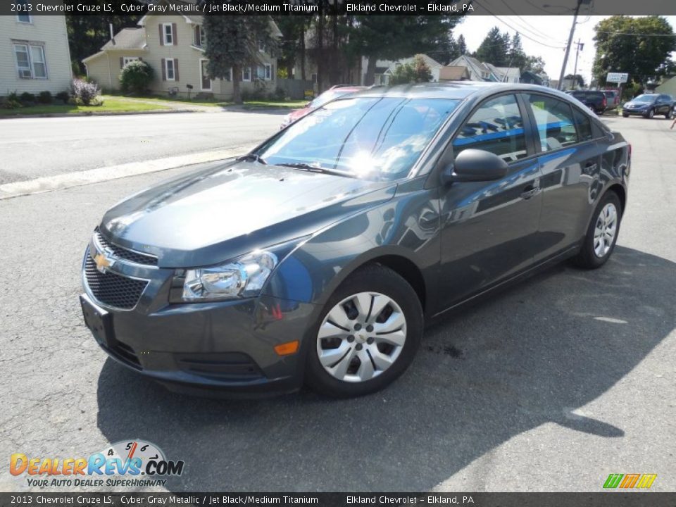 2013 Chevrolet Cruze LS Cyber Gray Metallic / Jet Black/Medium Titanium Photo #1